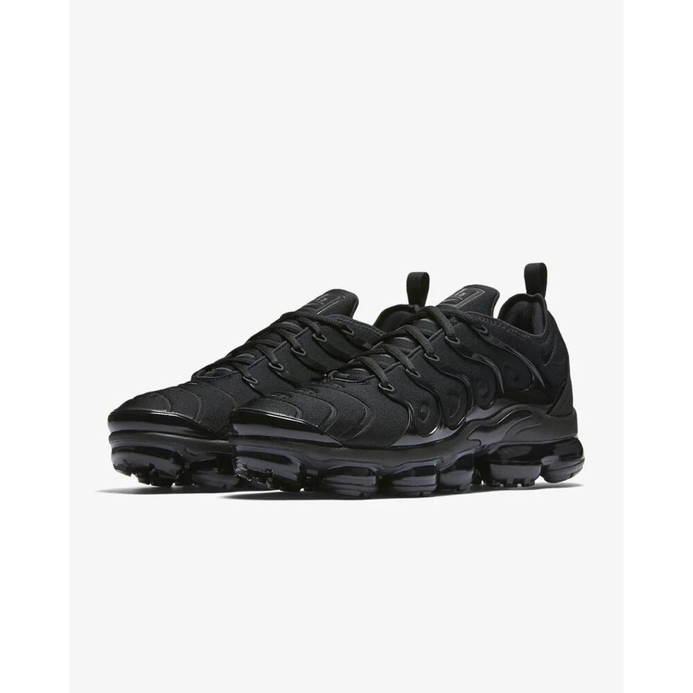 Men's Nike Air VaporMax Plus Low Triple Black sz 8 All Blackout 924453-004 NEW